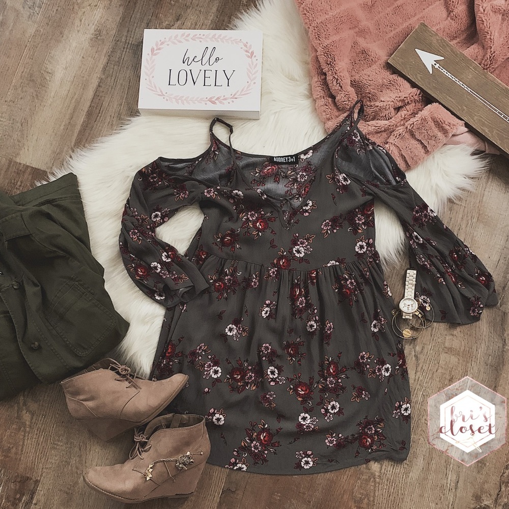 Cold Shoulder Flare Dress